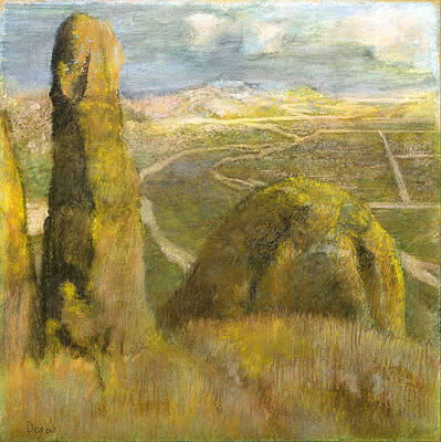 Landscape Print by Edgar Degas