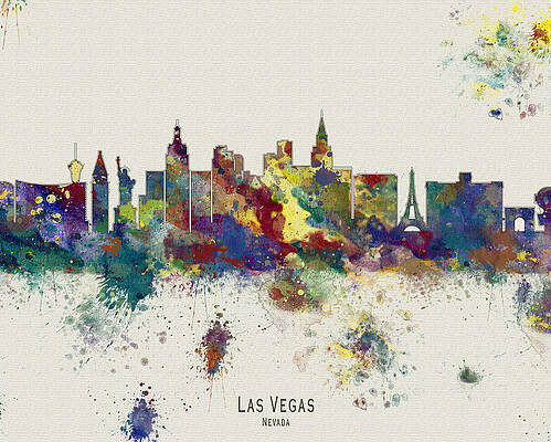 Miss You Las Vegas. Beautiful City View by Oksana Semenchenko