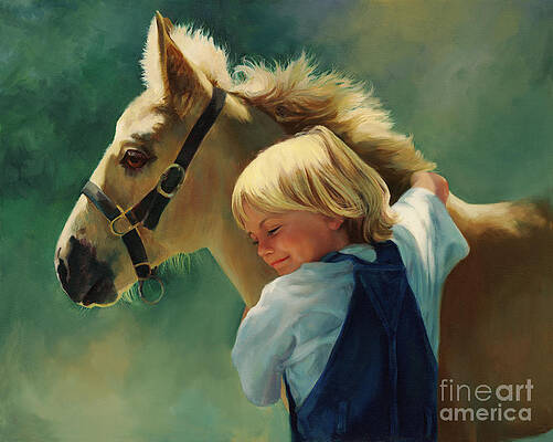 Wild Horse Study Painting by Lauren Herrera