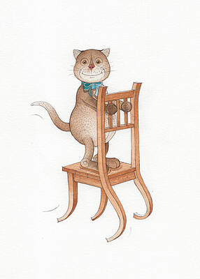 Wall Art - Painting - Lazy Cats08 by Kestutis Kasparavicius
