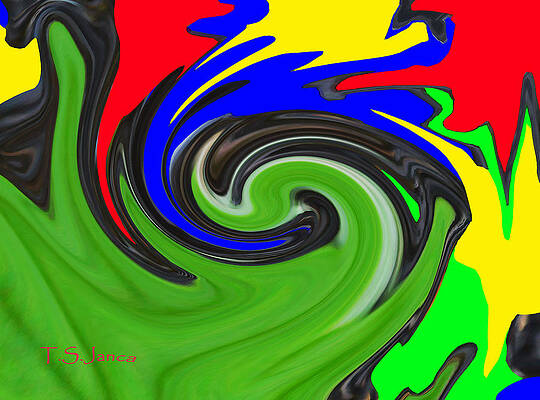 Wall Art - Photograph - Leaf And Color Abstract by Tom Janca