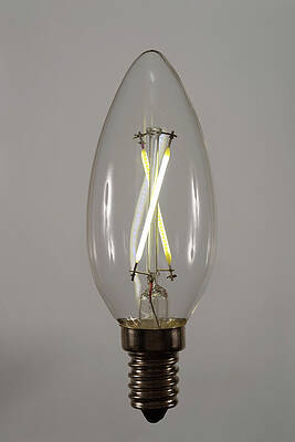 Wall Art - Photograph - Led Light Bulb by Science Photo Library