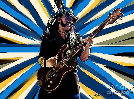 Wall Art - Drawing - Lemmy Kilmister MotorHead  by Kevin Sweeney