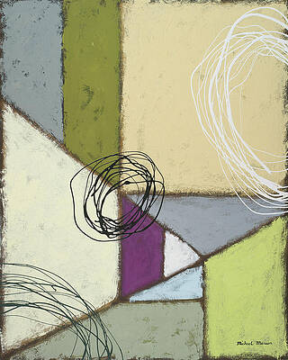 Wall Art - Painting - Lemon Lime Play II by Michael Marcon