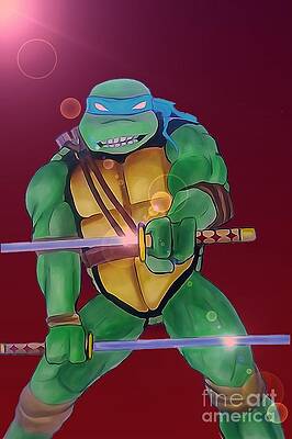 Wall Art - Drawing - Leo Slash by Justin Moore