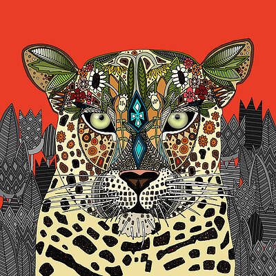 Wild Flower Drawing - Leopard Queen Coral by MGL Meiklejohn Graphics Licensing