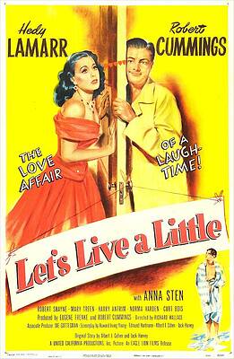 Wall Art - Photograph - Lets Live A Little, Us Poster, Hedy by Everett