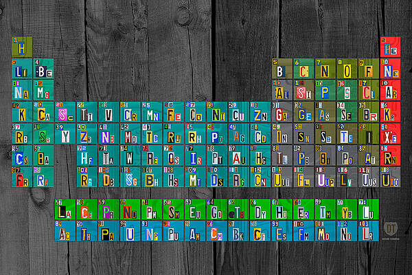 License Plate Art Recycled Periodic Table of the Elements by Design Turnpike by Design Turnpike License Plate Art Recycled Periodic Table of the Elements by Design Turnpike by Design Turnpike