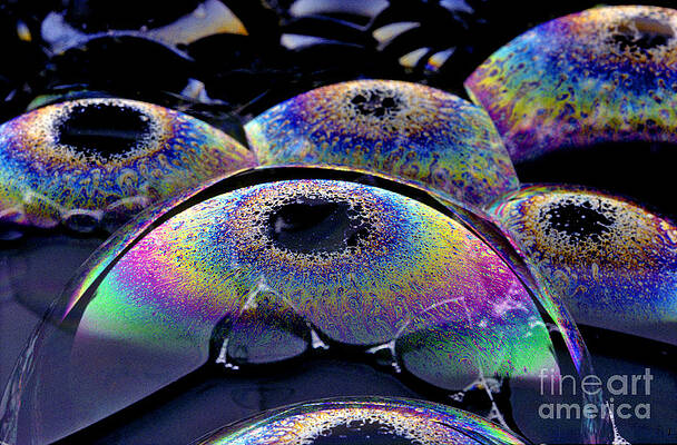 Wall Art - Photograph - Light Refraction On Bubbles by Phil Degginger
