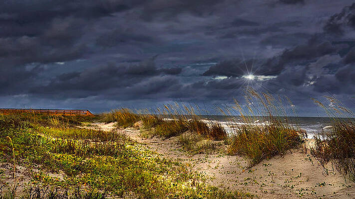 Wall Art - Photograph - Light through the dark clouds by Dave Sandt