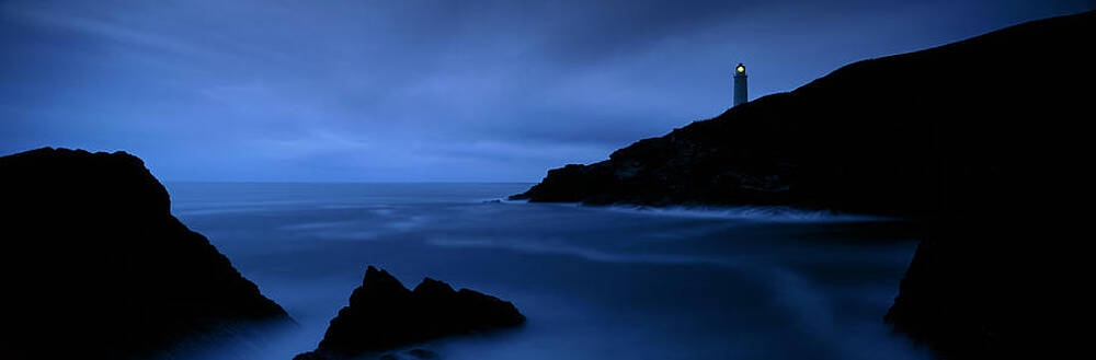 Wall Art - Photograph - Lighthouse At Dusk by Science Photo Library