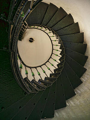 Wall Art - Photograph - Lighthouse Stairs Up by S Paul Sahm