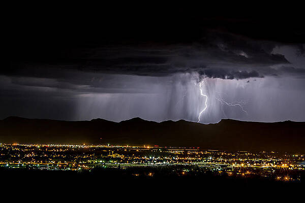 Wall Art - Photograph - Lightning 1 by Jeff Stoddart