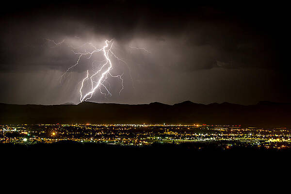 Wall Art - Photograph - Lightning 4 by Jeff Stoddart