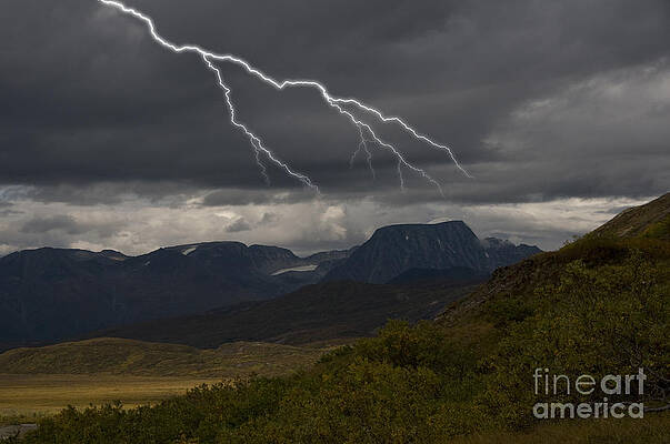 Wall Art - Photograph - Lightning In British Columbia by Mark Newman