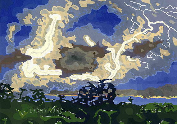 Lightning in May by Cy Winskell