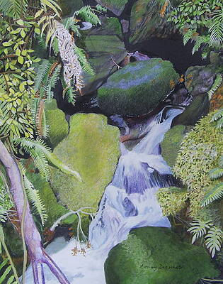 Small Waterfall by Constance DRESCHER Small Waterfall by Constance DRESCHER
