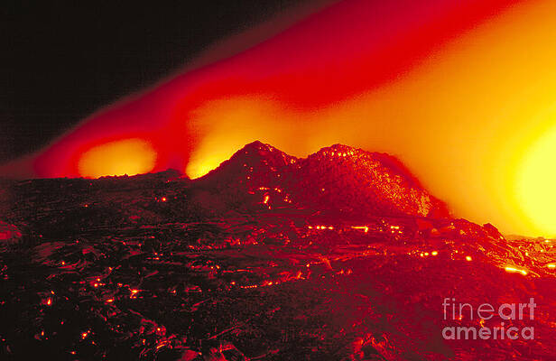 Wall Art - Photograph - Littoral Cone On The Bench With Lava by Stephen & Donna O'Meara