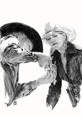 Wall Art - Drawing - Loading by Debra Jones