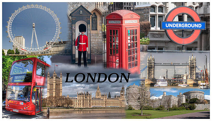 London Collage by Geraldine Alexander London Collage by Geraldine Alexander