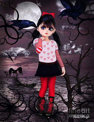 Wall Art - Digital Art - Lost little girl by Alicia Hollinger