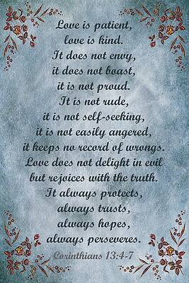 Love Is Patient Clouds Gold Leaf by David Dehner Love Is Patient Clouds Gold Leaf by David Dehner
