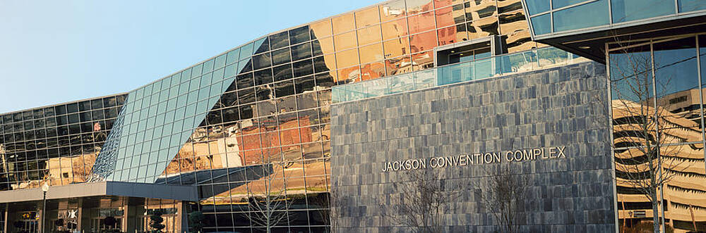 Wall Art - Photograph - Low Angle View Of A Convention Center by Panoramic Images