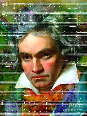 Ludwig van Beethoven 20140122v2 by Wingsdomain Art and Photography Ludwig van Beethoven 20140122v2 by Wingsdomain Art and Photography