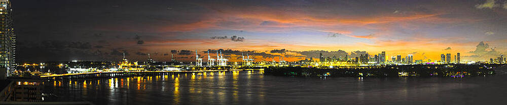 Wall Art - Photograph - MacArthur Causeway Bridge by Gary Dean Mercer Clark