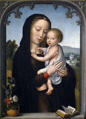 Madonna and Child Print by Gerard David