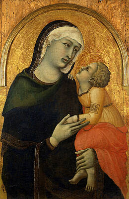 Madonna with Child Print by Pietro Lorenzetti