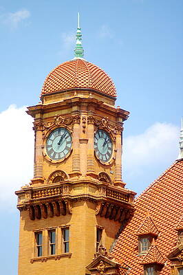 Main Street Station Clock Tower Richmond VA by Suzanne Powers Main Street Station Clock Tower Richmond VA by Suzanne Powers