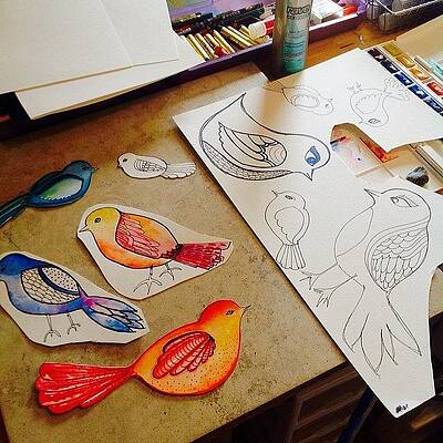 Wall Art - Photograph - Making Some #birds...just Felt Like by Robin Mead