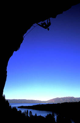 Wall Art - Photograph - Man Climbing Huntin Gator 5.12b by Justin Bailie