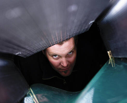 Wall Art - Photograph - Man Looking At The Camera by Ron Koeberer