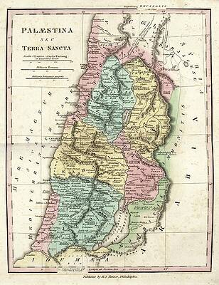 Wall Art - Photograph - Map Of Ancient Palestine by Science Photo Library