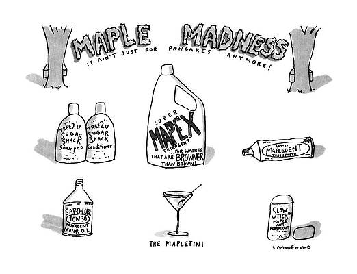 Wall Art - Drawing - Maple Madness
It Ain't Just For Pancakes Anymore! by Michael Crawford