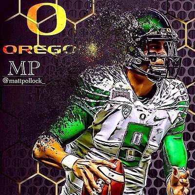 Wall Art - Photograph - Marcus Mariota Edit! If This Gets 100 by Matt Pollock