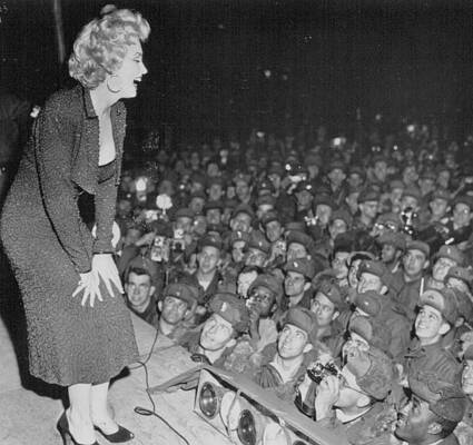 Marilyn Monroe Entertains the Troops by Retro Images Archive Marilyn Monroe Entertains the Troops by Retro Images Archive