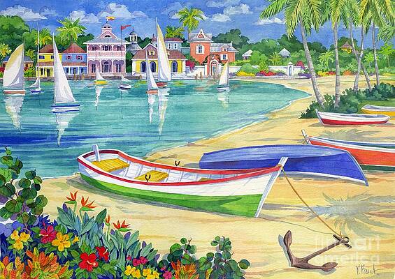 Wall Art - Painting - Market Street Harbor by Paul Brent