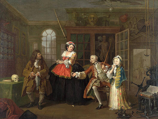 Marriage A-la-Mode The Inspection Print by William Hogarth
