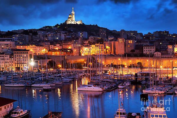 Marseille France panorama at night by Michal Bednarek Marseille France panorama at night by Michal Bednarek