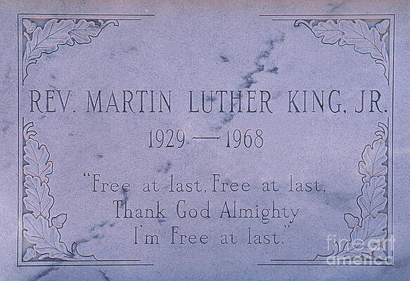Wall Art - Photograph - Martin Luther Kings Grave by Adam Sylvester