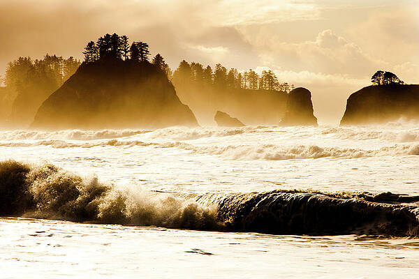 Wall Art - Photograph - Massive Waves Crash Into The Shore by Jordan Siemens