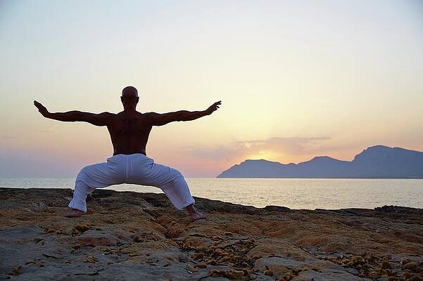 Wall Art - Photograph - Mature Man Doing Tai Chi by Science Photo Library
