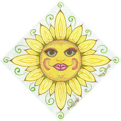 Wall Art - Painting - May Sun Flower by Beckie J Neff