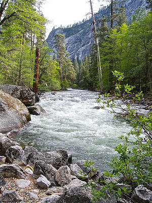 Merced River in Yosmeite National Park,California by Ruth Hager Merced River in Yosmeite National Park,California by Ruth Hager