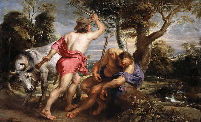 Mercury And Argus Print by Peter Paul Rubens and Workshop