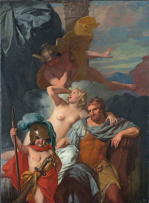 Mercury Ordering Calypso To Release Odysseus Print by Gerard de Lairesse