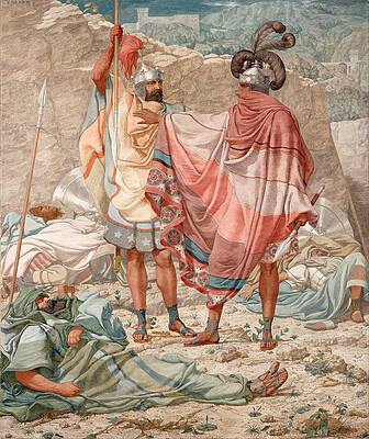 Mercy. David Spareth Saul's Life Print by Richard Dadd
